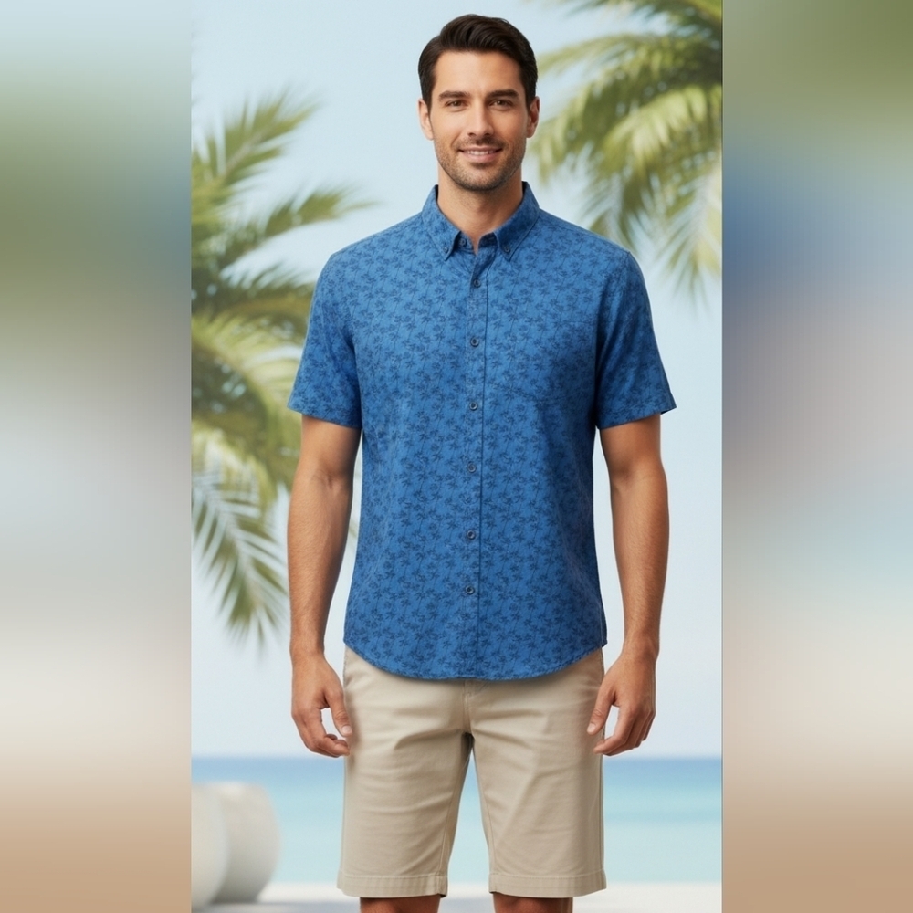 Banana Republic Blue Casual Button Down Shirt